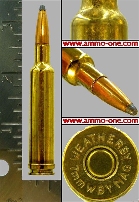 7mm Weatherby Magnum, JSP, One Cartridge not a Box! - Ammo-One1