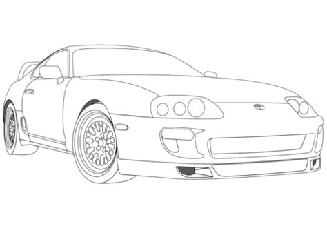 Toyota Supra coloring page | Free Printable Coloring Pages