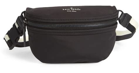 Kate Spade The Spirit Mini Nylon Fanny Pack in Black - Lyst