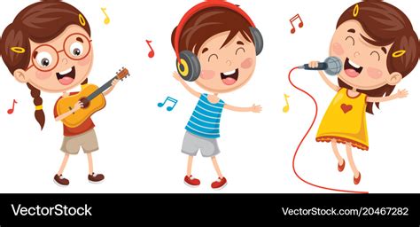 Kids making art Royalty Free Vector Image - VectorStock