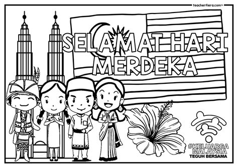 Merdeka Colouring Pictures Merdeka Celebration Free Coloring Pages ...