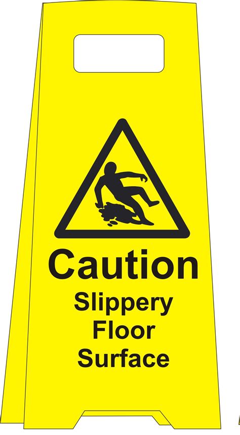 Caution lippery Floor Surface (Floor standing sign)