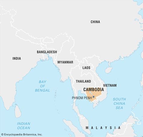 Cambodia Population Map