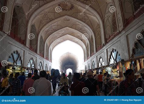 Architecture of Red Fort in New Delhi, India Editorial Photo - Image of ...