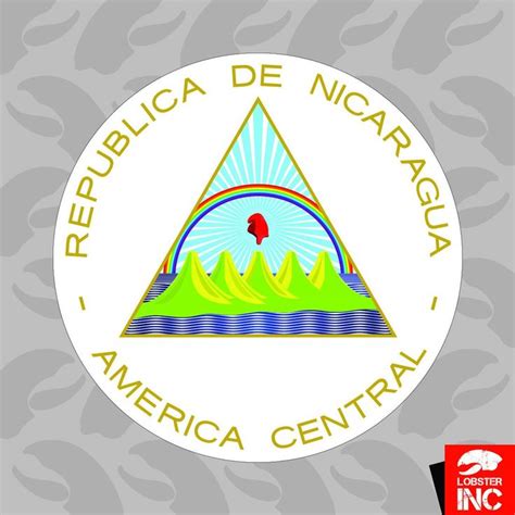 Nicaraguan Coat of Arms Sticker Self Adhesive Vinyl Nicaragua | Etsy in ...