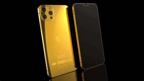 18k Solid Gold iPhone 12 Pro Max - 512 GB (6.7”) | Goldgenie