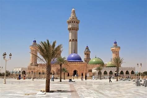 The Great Mosque of Touba in Touba, Senegal. It was founded by Shaykh ...