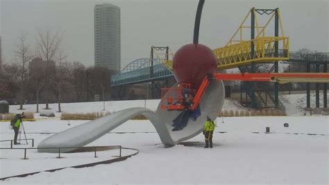 Cherry returns to Spoonbridge sculpture in Minneapolis | FOX 9 ...