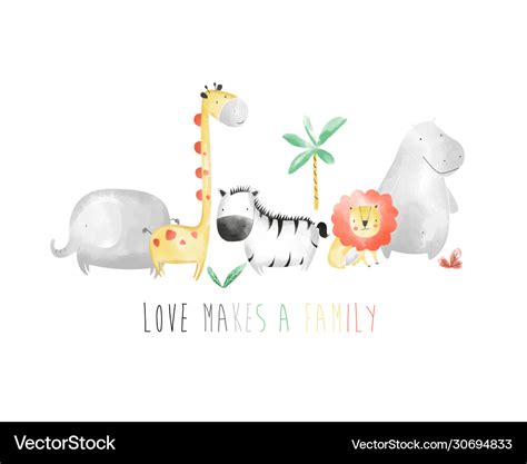 cute animal family drawings - superherodesignconceptartdraw