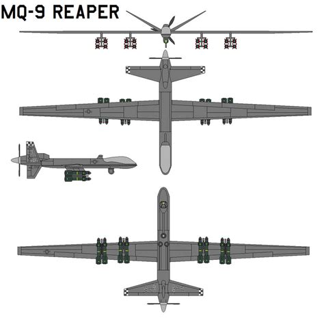 MQ-9 Reaper by bagera3005 on DeviantArt