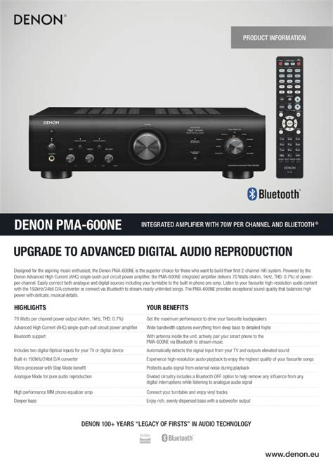 Denon PMA-600NE Integrated Amplifier + Free Gift - Choy Audio Visual