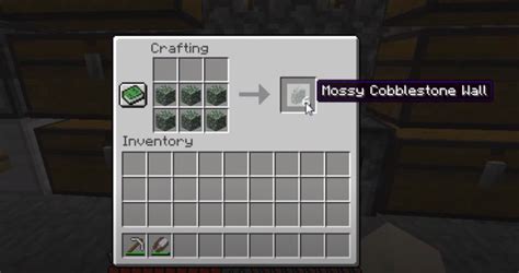 How To Make Mossy Cobblestone Wall: Minecraft Recipe