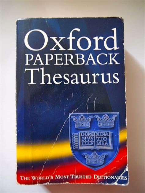 $4 Oxford Paperback Thesaurus 2nd Edition (English Synonyms/Antonyms ...