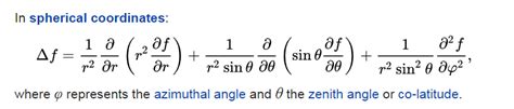 Spherical Laplacian N Dimensional