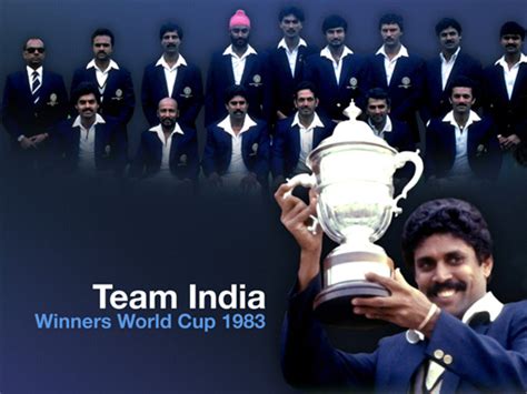 Indian Squad that won the 1983 World Cup ~ Cricket India