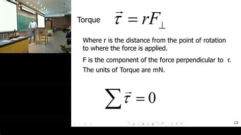 Unit 3 - Introduction to Torque (Hatch Lecture) - YouTube