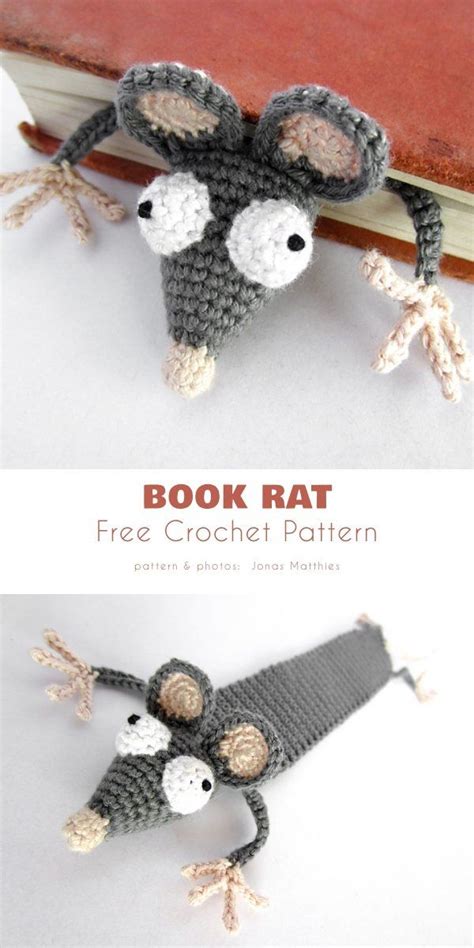 Easy Crochet Animal Bookmark Patterns