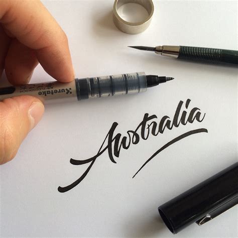 Brush Pen Calligraphy & Lettering: Instagram Sessions on Behance