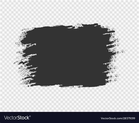 Black brush stroke and texture grunge background Vector Image