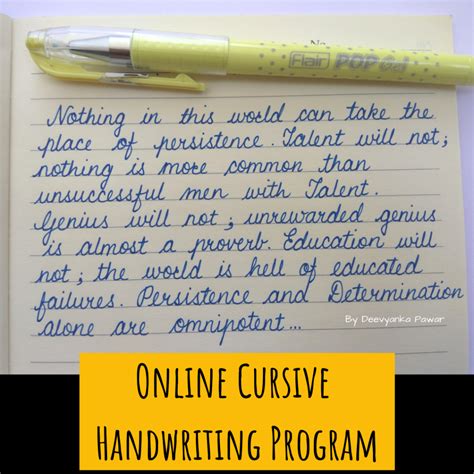 Online Cursive Handwriting Program for kids and adults - Our Journey At ...