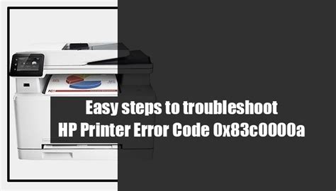 Easy steps to troubleshoot HP Printer Error Code 0x83c0000a - Social ...