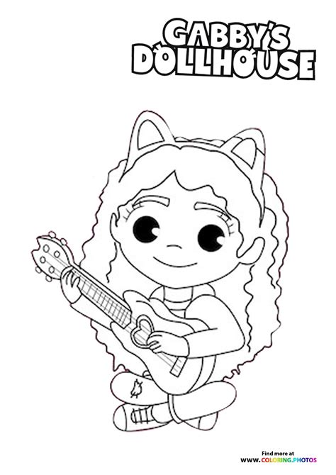 Free Printable Gabby Dollhouse Coloring Pages