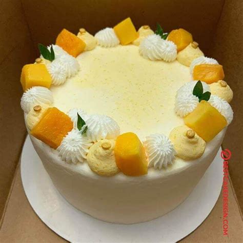 50 Mango Cake Design (Cake Idea) - March 2020 | Mango cake, Yummy cakes ...