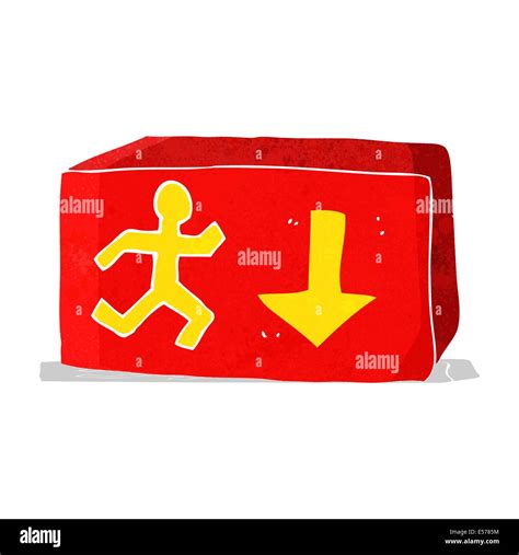 cartoon exit sign Stock Vector Image & Art - Alamy