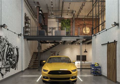 Warehouse Residence on Behance | Garage design interior, Garage design ...