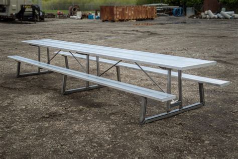 16' Anodized Aluminum Picnic Tables - Quality Picnic Tables