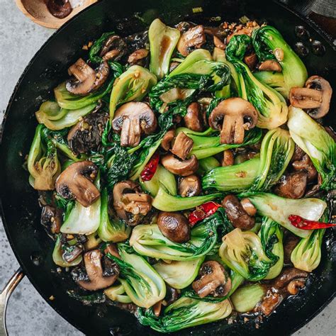 Bok Choy and Mushroom Stir Fry - Omnivore's Cookbook