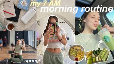 7AM MORNING ROUTINE! healthy & productive habits, self care, + "that ...