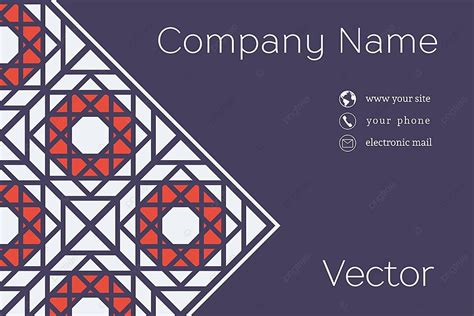 Vector Business Card Template Logo Back Emblem Vector, Logo, Back ...