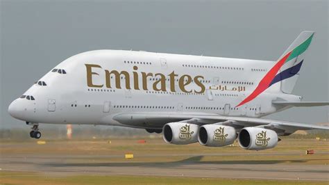 All Emirates A380 Biggest Double Decker Plane Take Off - YouTube