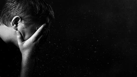 Sad Looking Man Is Covering Face With Hands HD Depression Wallpapers ...