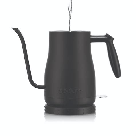 Black Electric Gooseneck Water Kettle Bodum Bistro