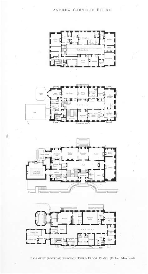 Floorplans for Gilded Age Mansions. | Mansion floor plan, Floor plans ...