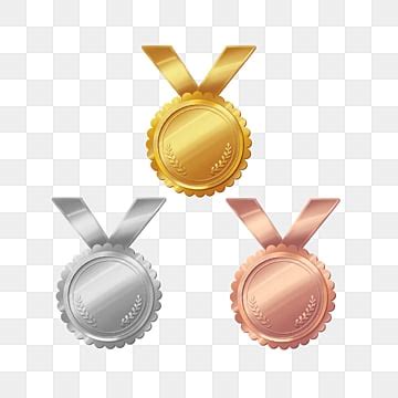 Gold Silver Bronze Medal Png