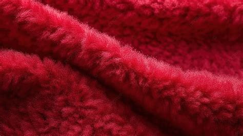 Close Up Shot Of Textured Scarlet Red Felt Fabric As Background ...