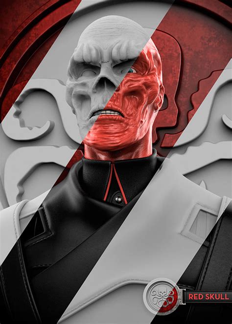 RED SKULL / MARVEL on Pantone Canvas Gallery