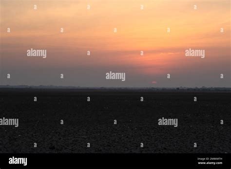 A Sunrise in Little Rann of Kutch Stock Photo - Alamy