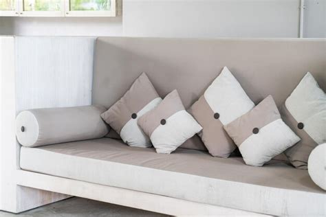 Premium Photo | Comfortable pillows on sofa for relax