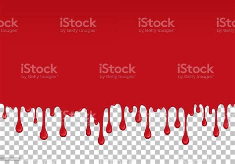 Red Dripping Slime Seamless Element Stock Illustration - Download Image ...