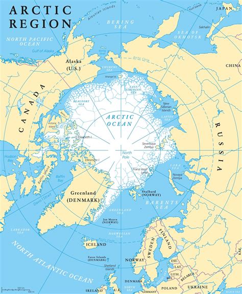 Mapa De Islandia Y Groenlandia - Mapa Fisico