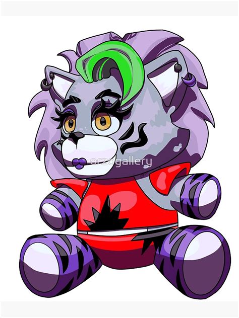 "Roxanne Wolf Plushie - FNAF Security Breach" Art Print by orzogallery ...