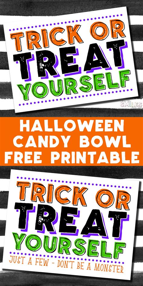 Free Printable Halloween Candy Sign - Printable Word Searches