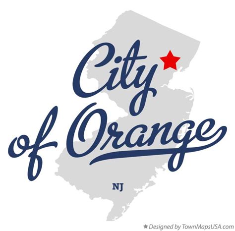 Map of City of Orange, NJ, New Jersey