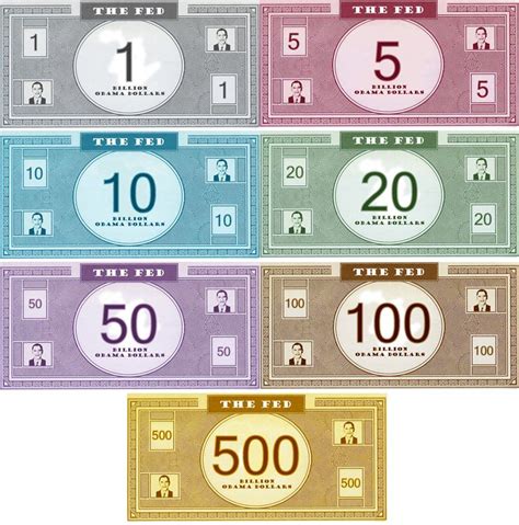 Printable Monopoly money | Cool Cutouts, Collectables and Creative ...