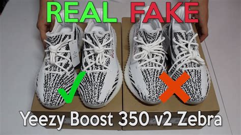 YEEZY 350 V2 Zebra Fake VS Real Unbelievable