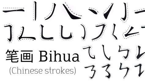 笔画 Bihua (Chinese Strokes) | Cassie's Activities - YouTube